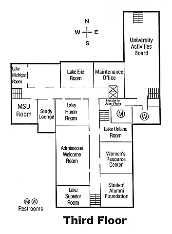 Michigan State University Union, Third Floor