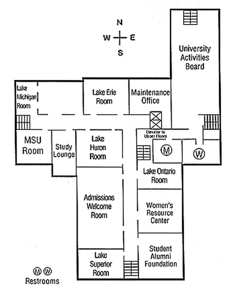 Michigan State University Union, Third Floor