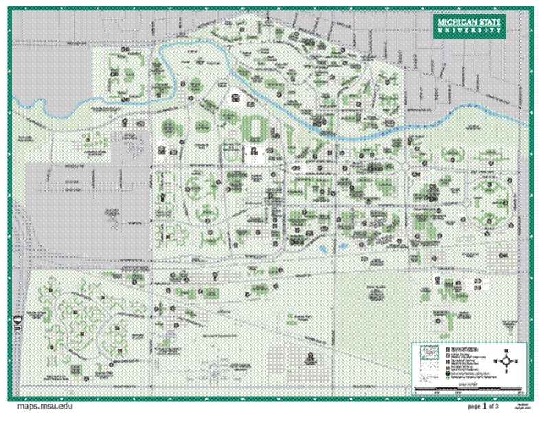 Campus Map of MSU